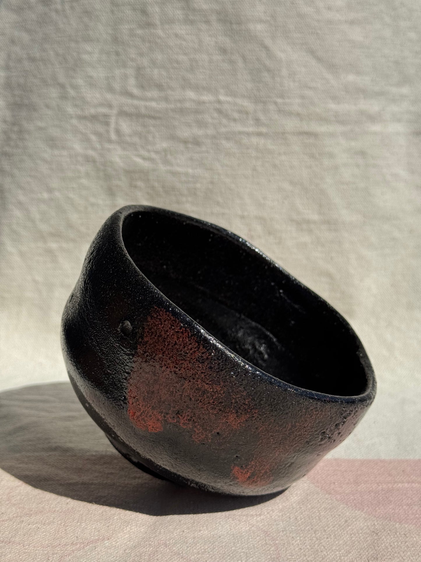 MATCHA TEA BOWL KURO RAKU 🌸