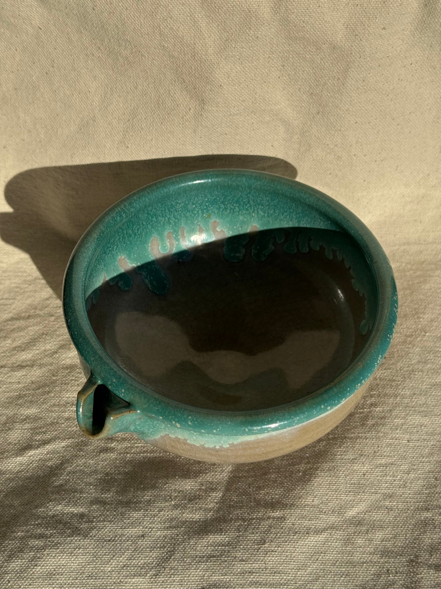 TEA BOWL BEIGIE GREEN OMBRE KATAKUCHI 🌸