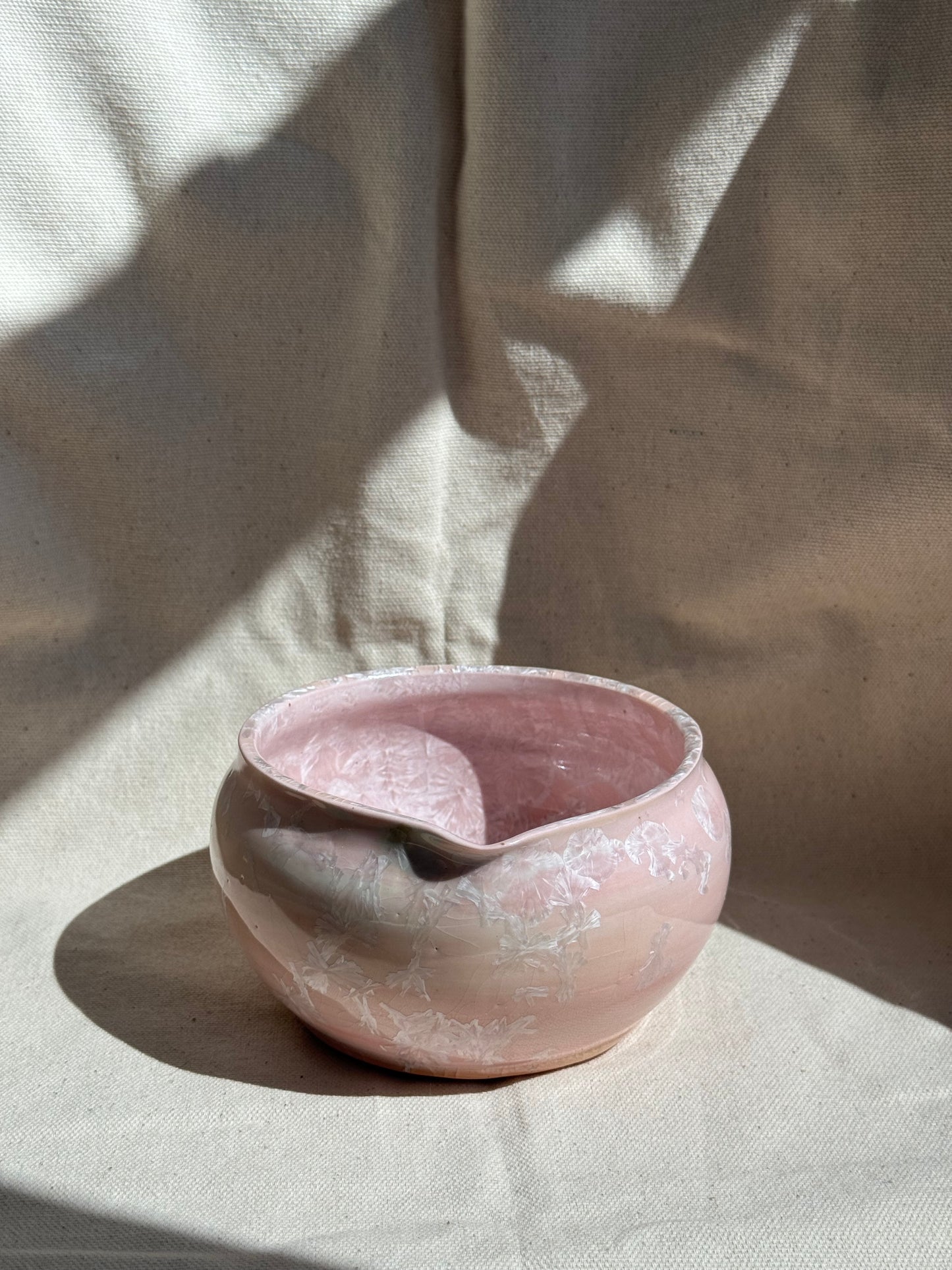 MATCHA BOWL PINK GLAZE KATAKUCHI 🌸