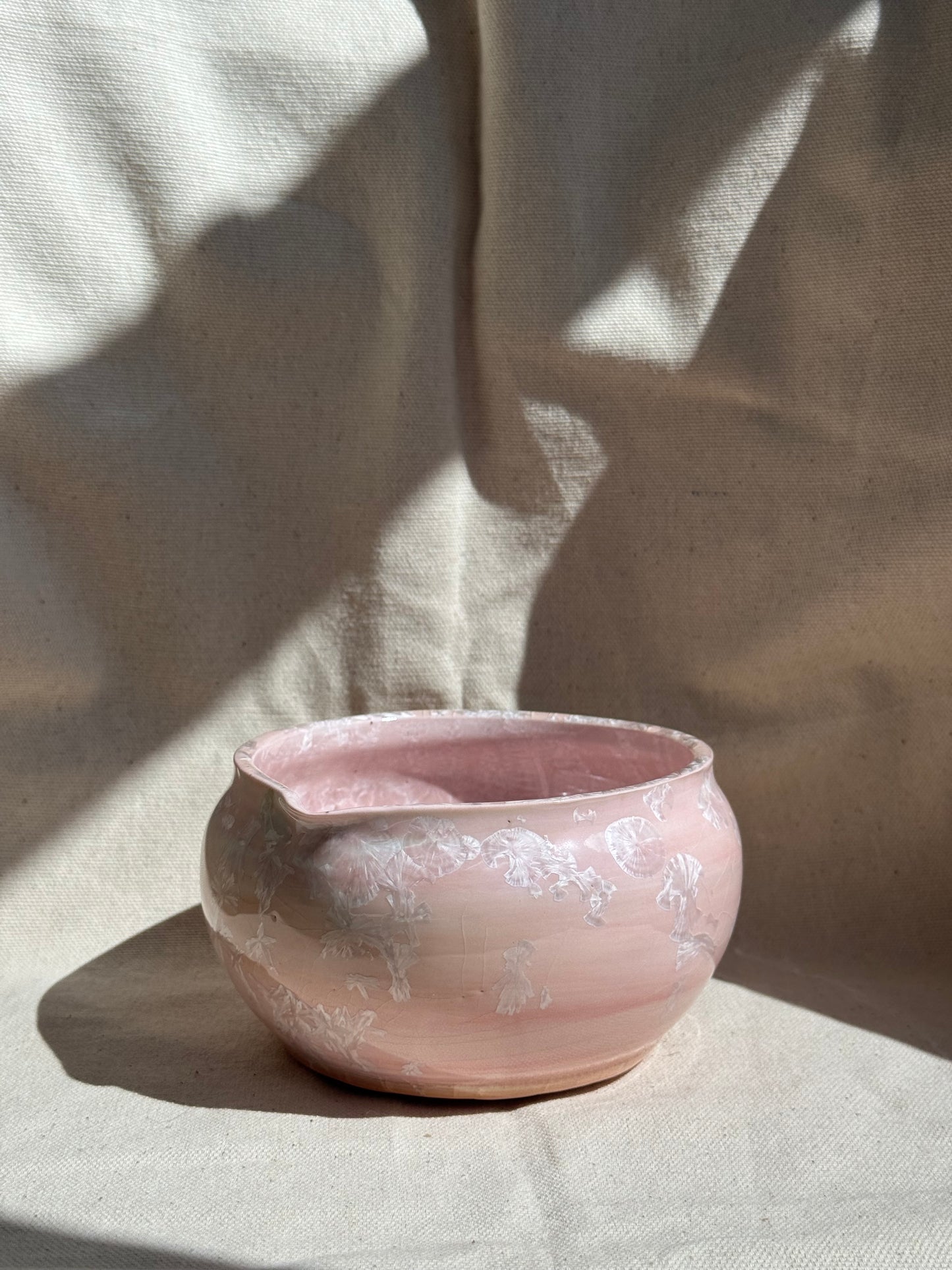 MATCHA BOWL PINK GLAZE KATAKUCHI 🌸