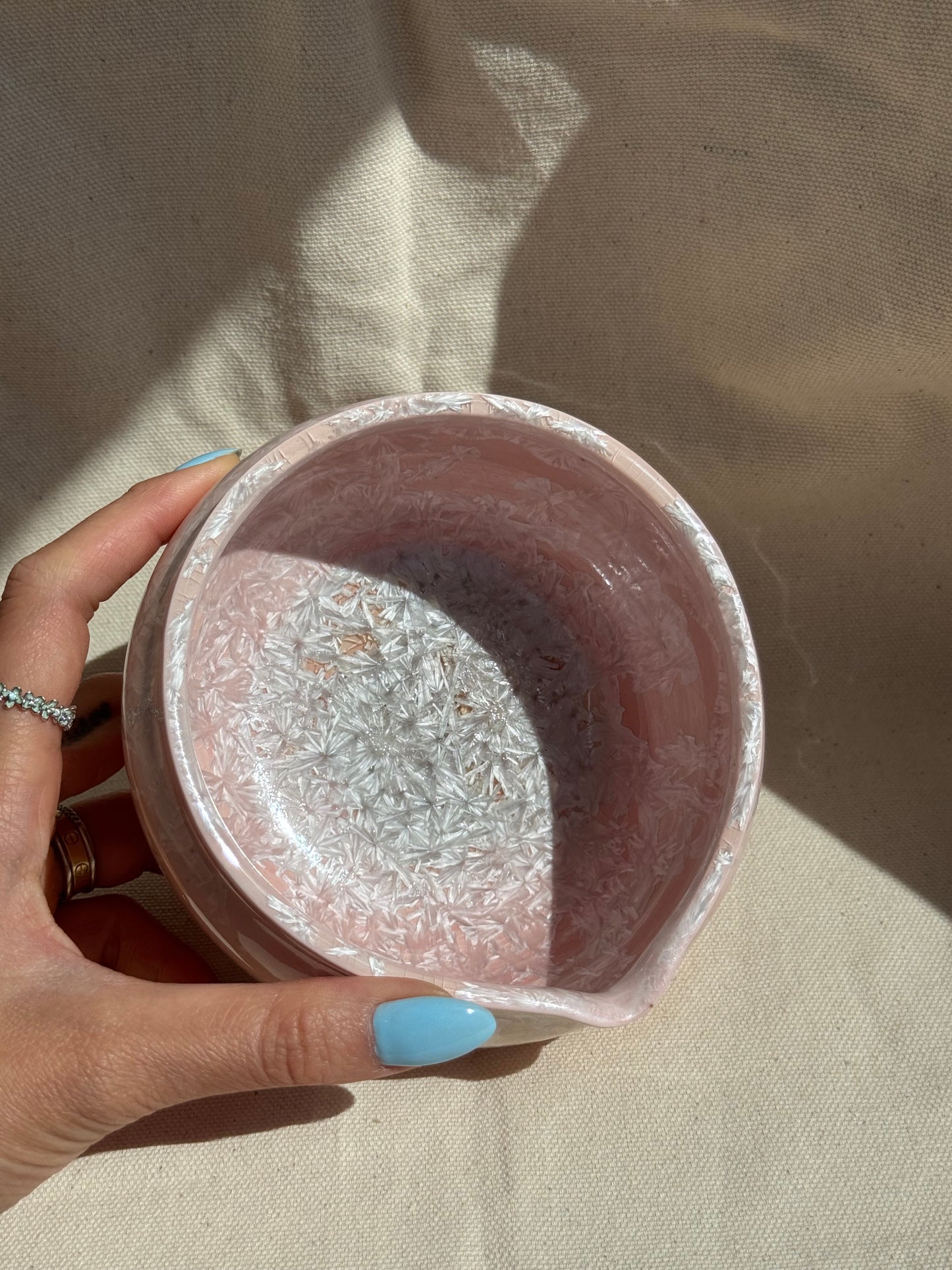 MATCHA BOWL PINK GLAZE KATAKUCHI 🌸