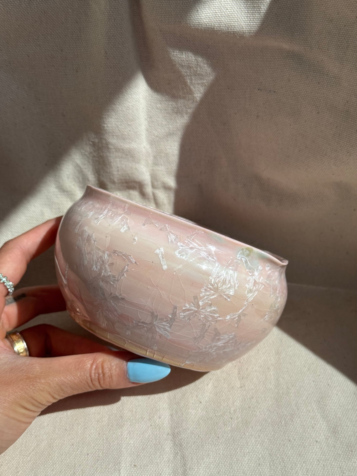 MATCHA BOWL PINK GLAZE KATAKUCHI 🌸