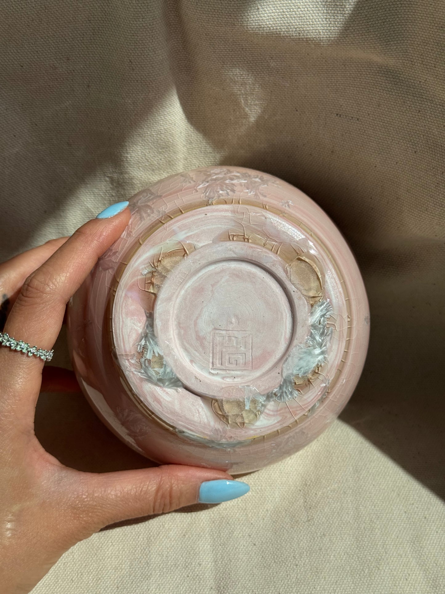 MATCHA BOWL PINK GLAZE KATAKUCHI 🌸