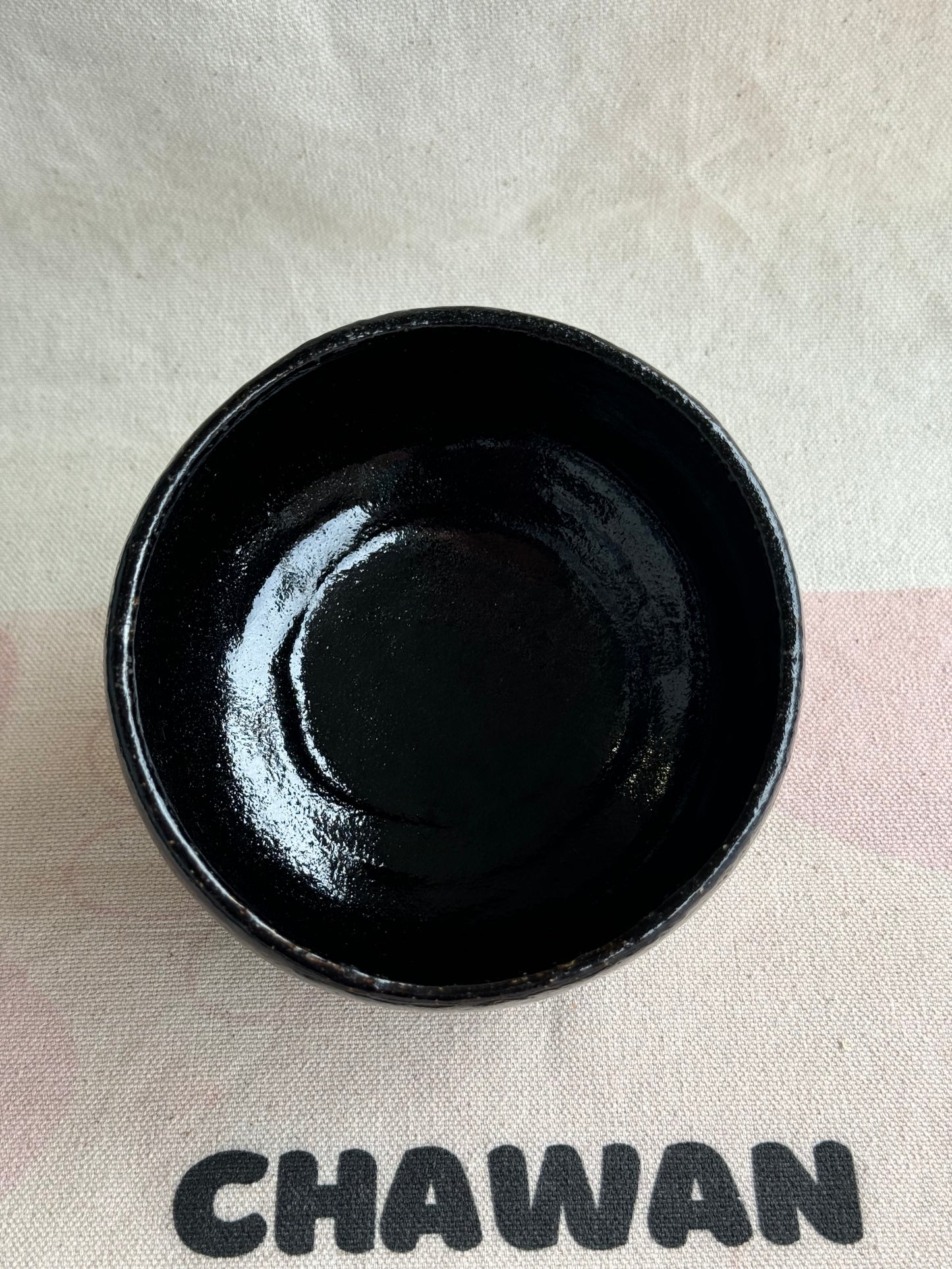 MATCHA TEA BOWL KURO RAKU 🌸