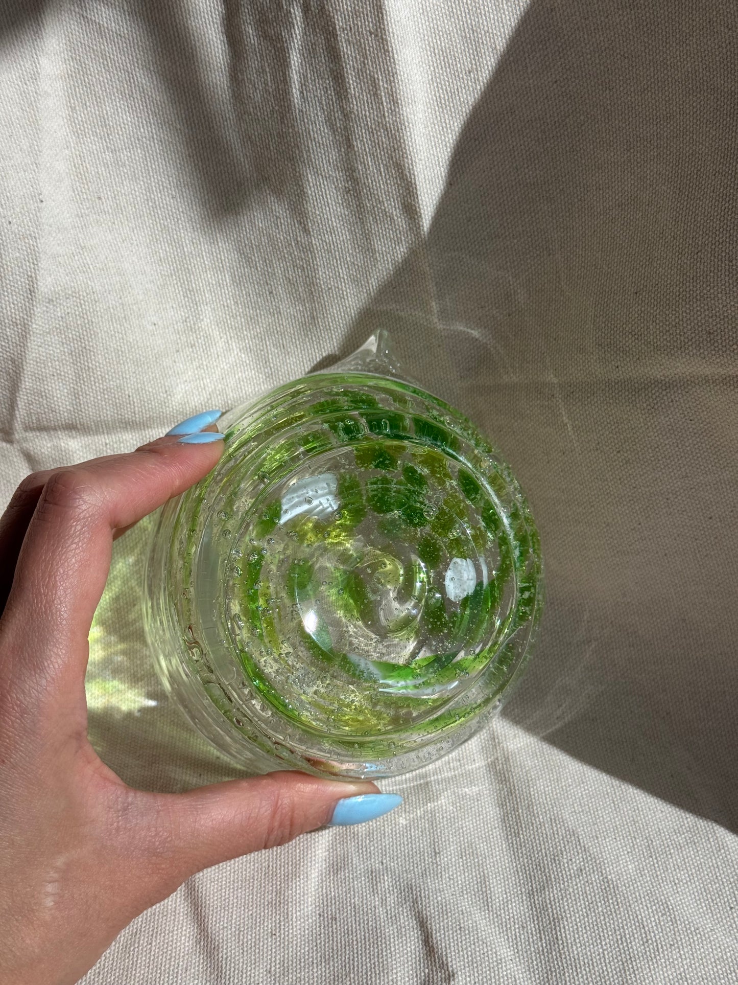 MATCHA BOWL GREEN GLASS KATAKUCHI 🌸