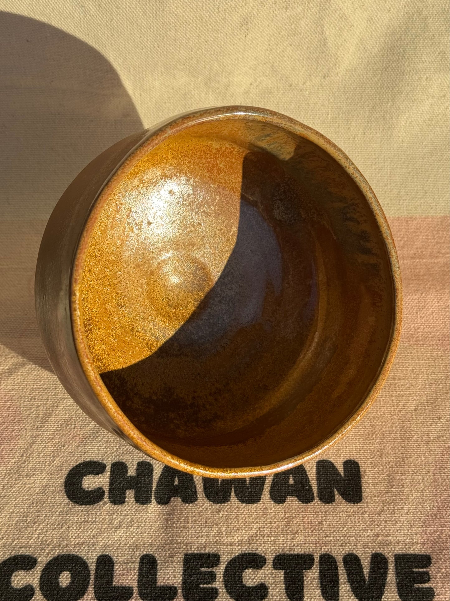 TEA BOWL GOLDEN BROWN GLAZE 🌸