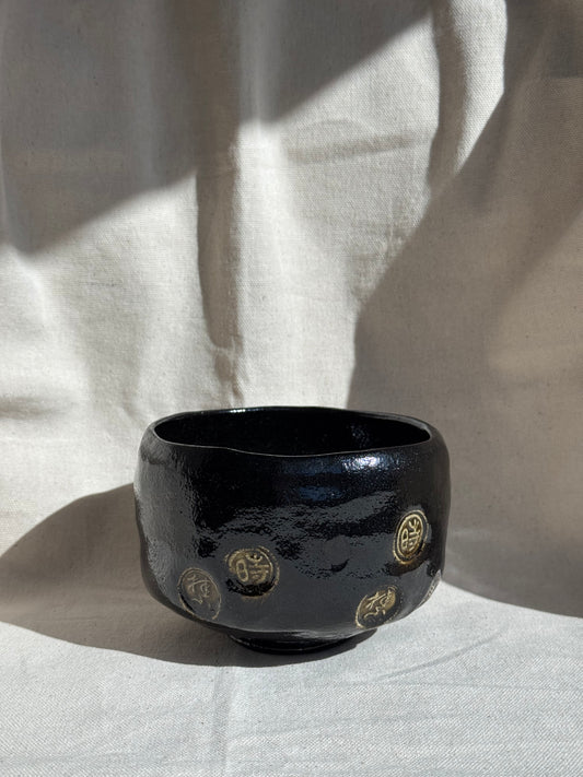 MATCHA BOWL KURO RAKU -by KEIZAN OHNO 🌸