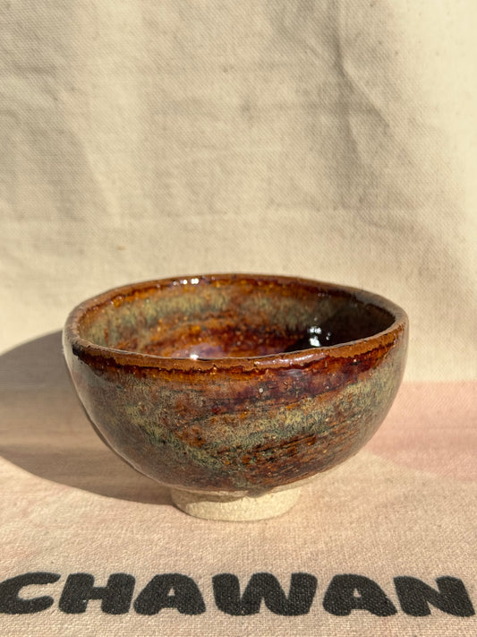 MINI TEA BOWL BROWN GLAZE 🌸