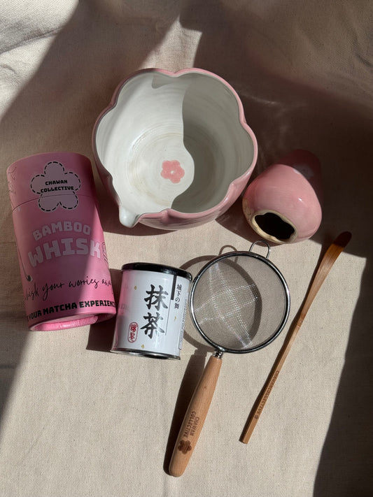 “ELEVATE YOUR MATCHA EXPERIENCE WITH US” STARTER SET 🌸