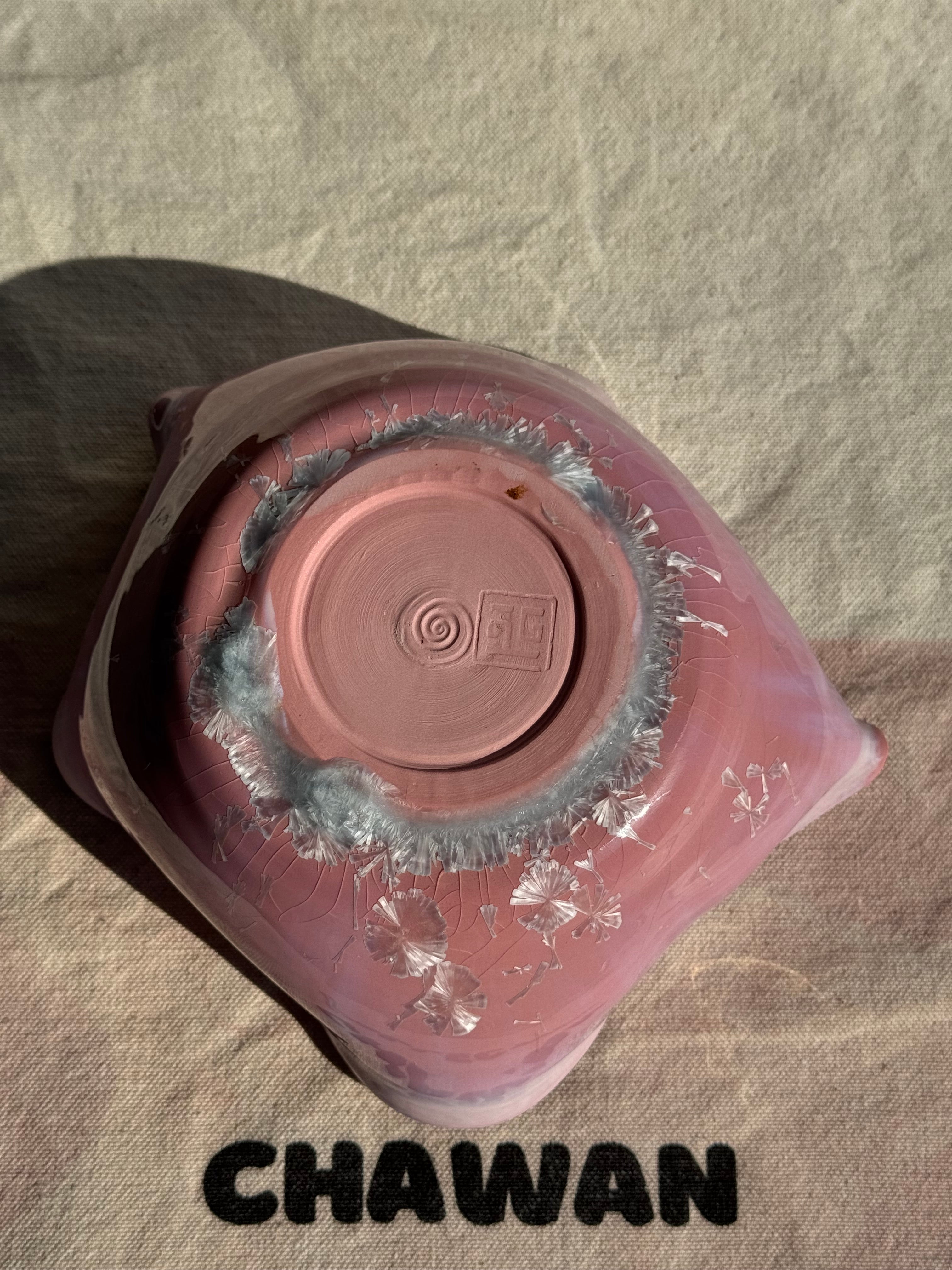 SEASHELL STARFISH PINK GLAZE MATCHA BOWL - Thumbnail 4