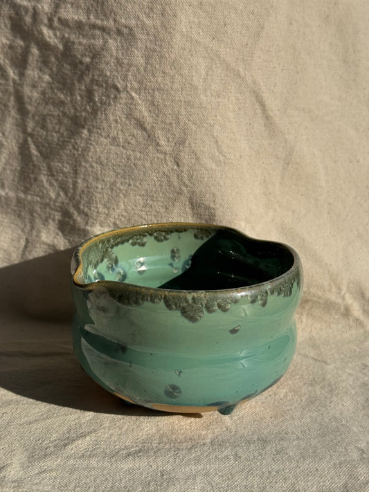 MATCHA BOWL HOURGLASS GREEN LOVE KATAKUCHI 🌸