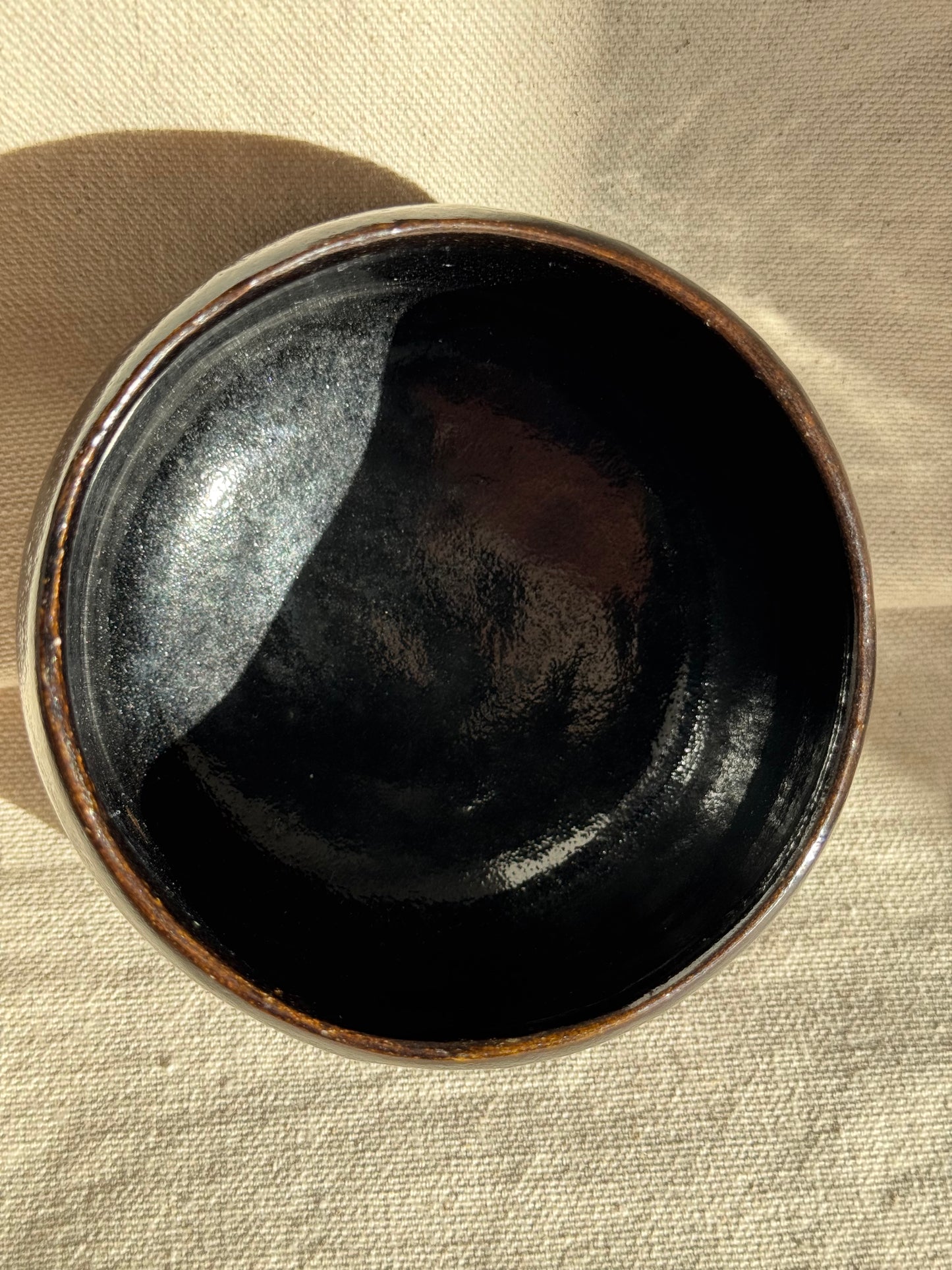 MATCHA TEA BOWL MINI KURO RAKU 🌸