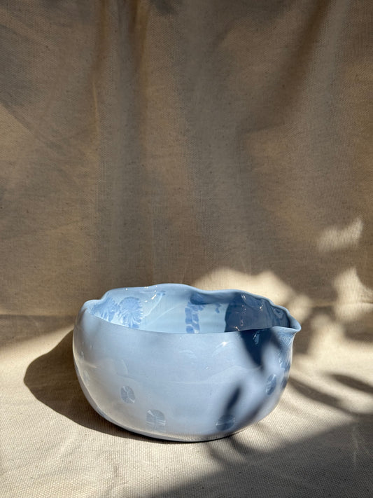MATCHA BOWL EGGSHELL PURPLE GLAZE KATAKUCHI 🌸