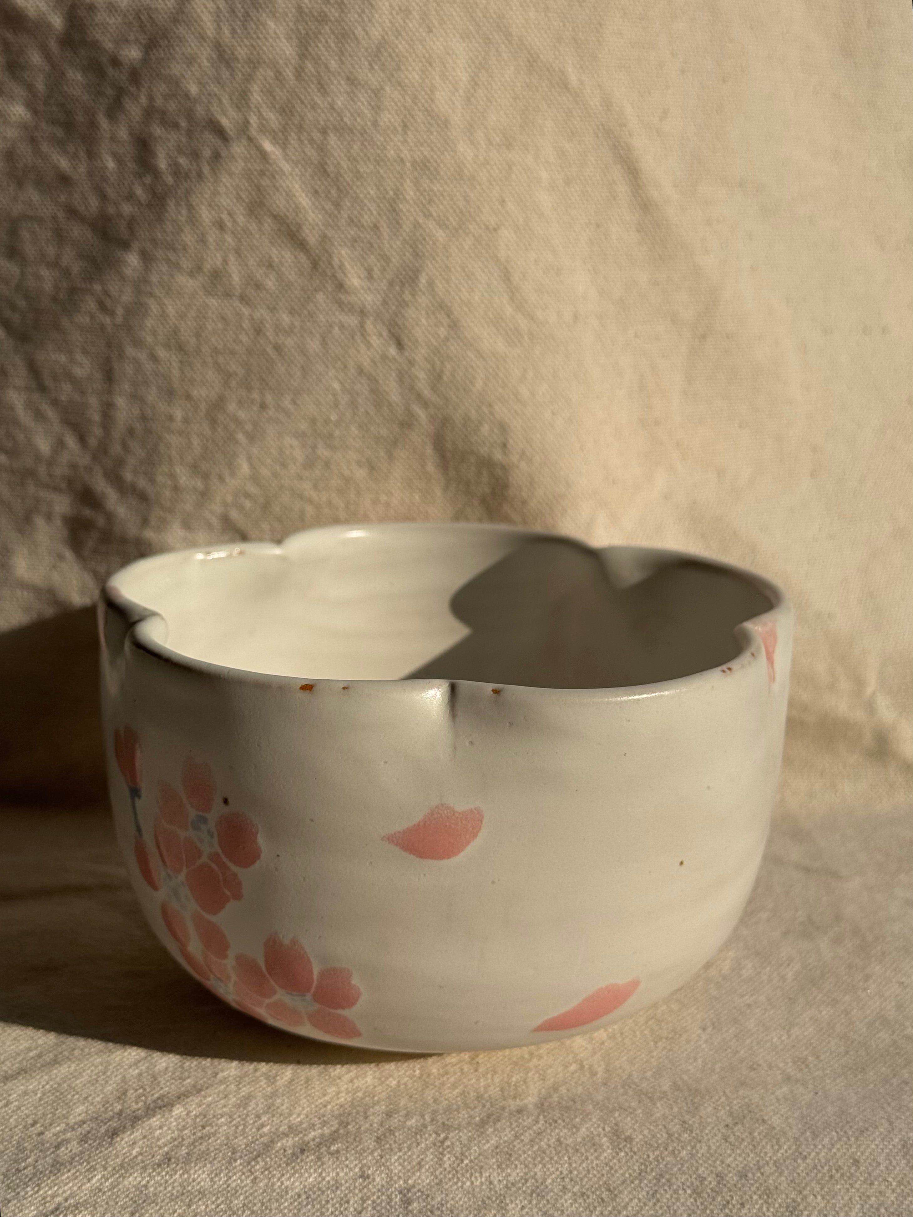 MATCHA BOWL CC SIGNATURE FLORAL HAND PAINTED