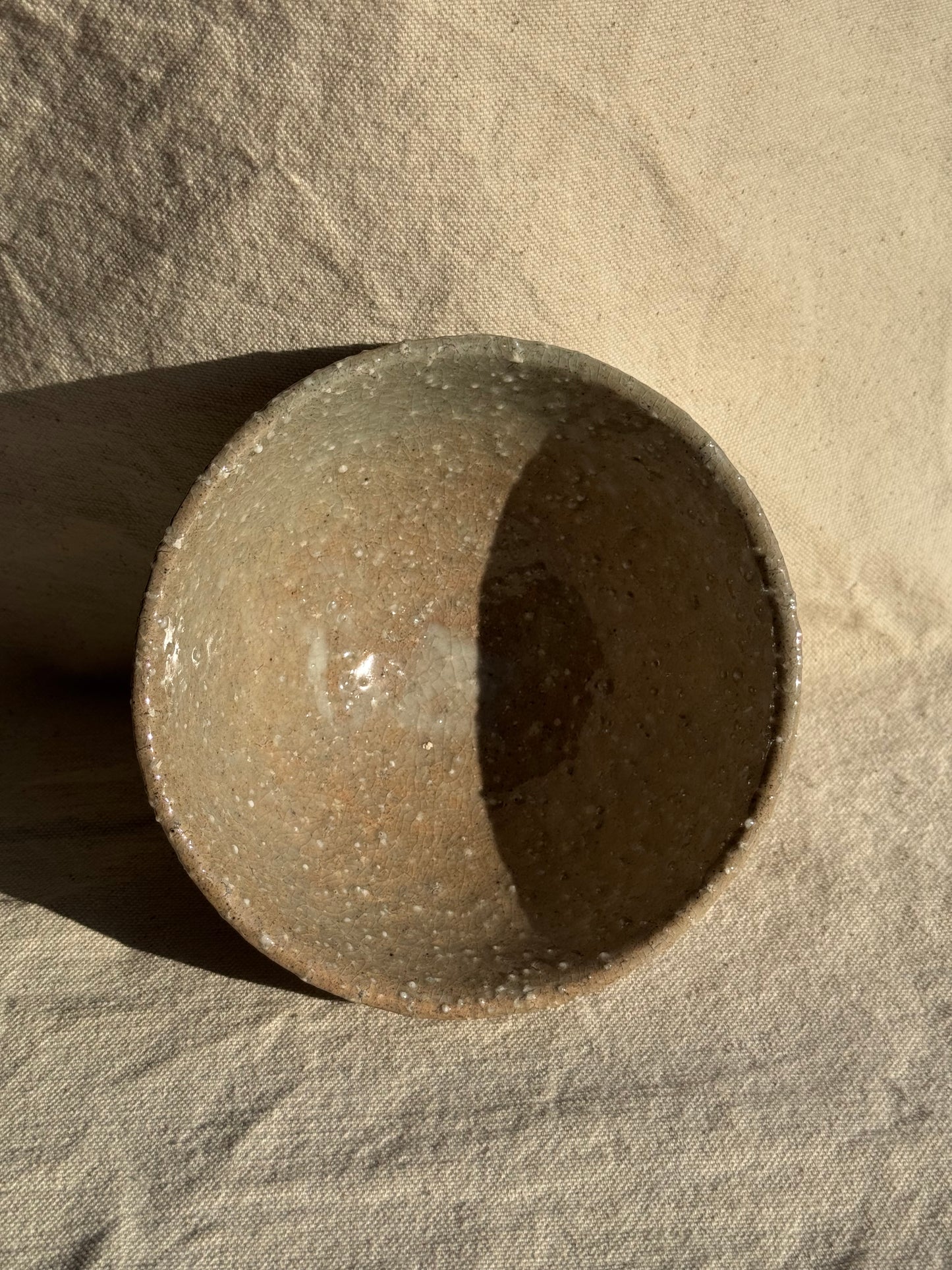 MATCHA BOWL GREY PEBBLE STONE TEXTURE GLAZE 🌸