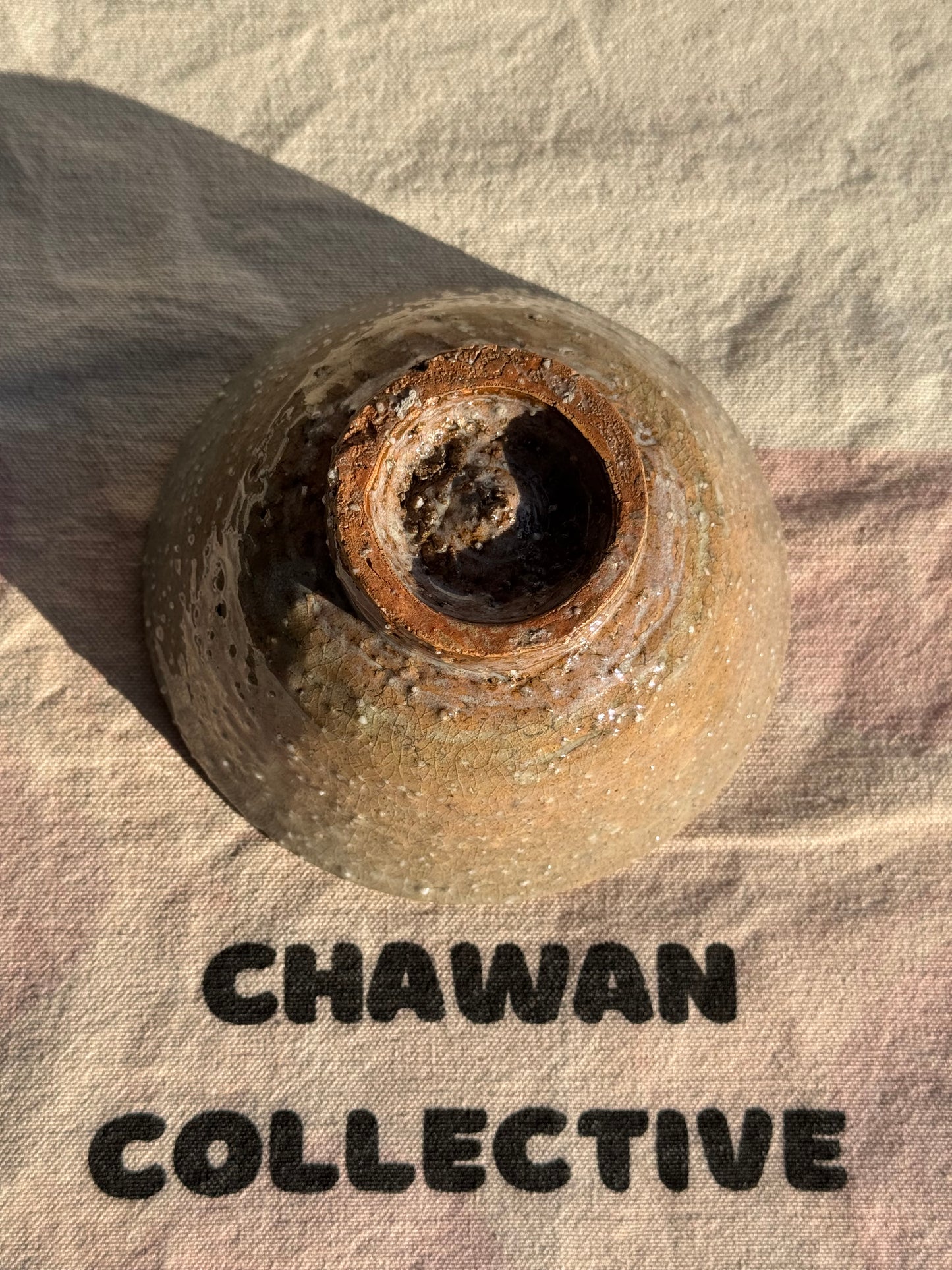 MATCHA BOWL GREY PEBBLE STONE TEXTURE GLAZE 🌸