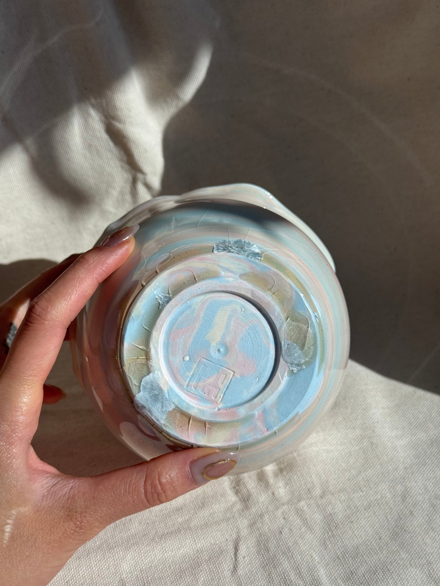 MATCHA BOWL FLORAL RAINBOW 🍭 KATAKUCHI 🌸