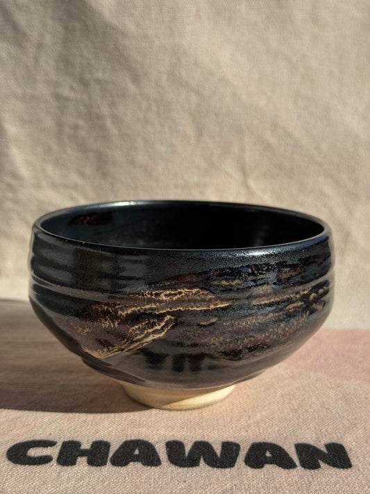 TEA BOWL TENMOKU BLACK GLAZE 🌸