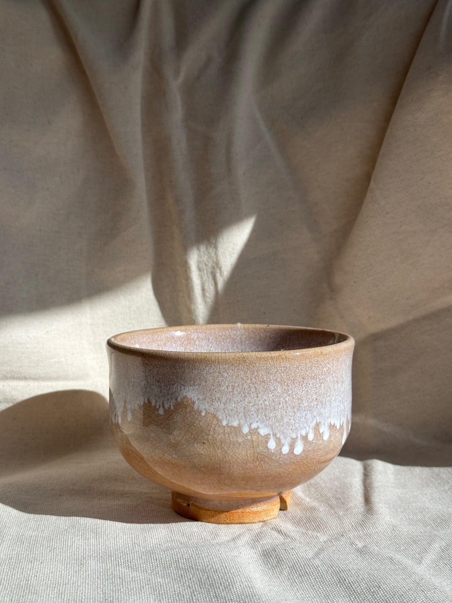 MATCHA BOWL HAGI YAKI DRIPPING CRACK GLAZE 🌸