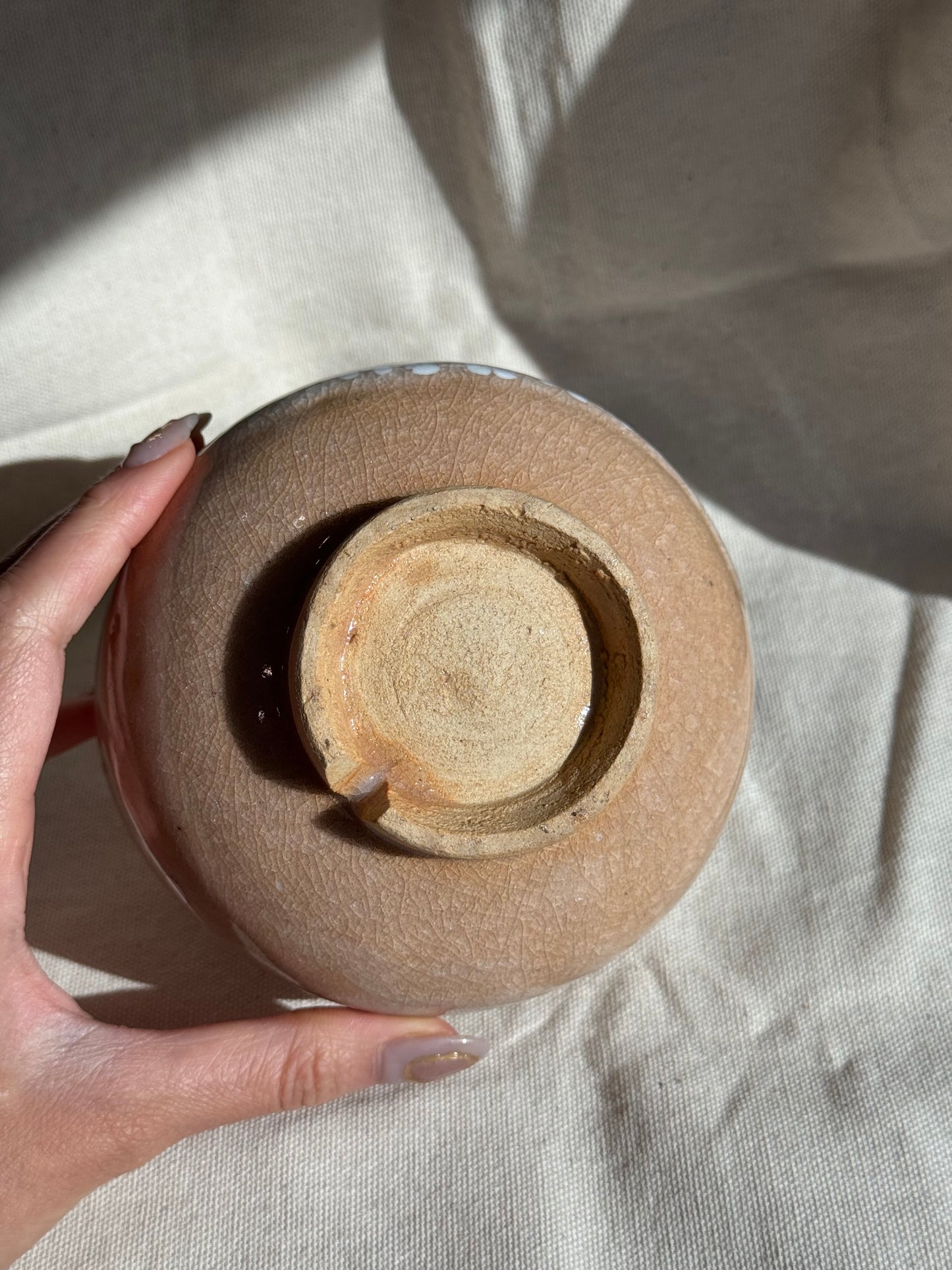 MATCHA BOWL HAGI YAKI DRIPPING CRACK GLAZE 🌸