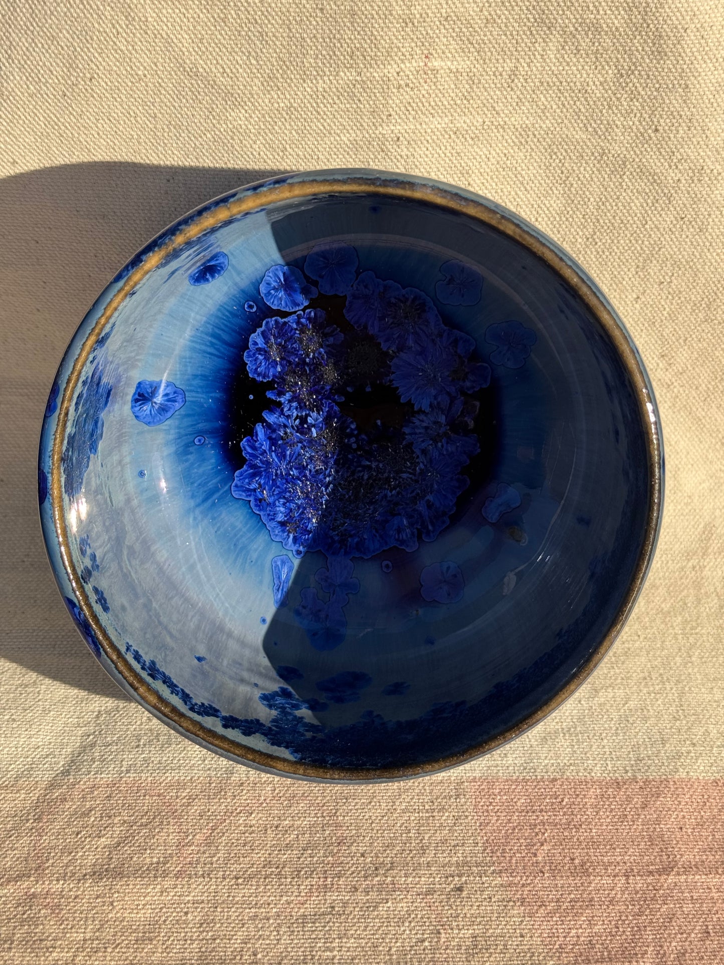 TEA BOWL DRIPPING BLUE GLAZE 🌸