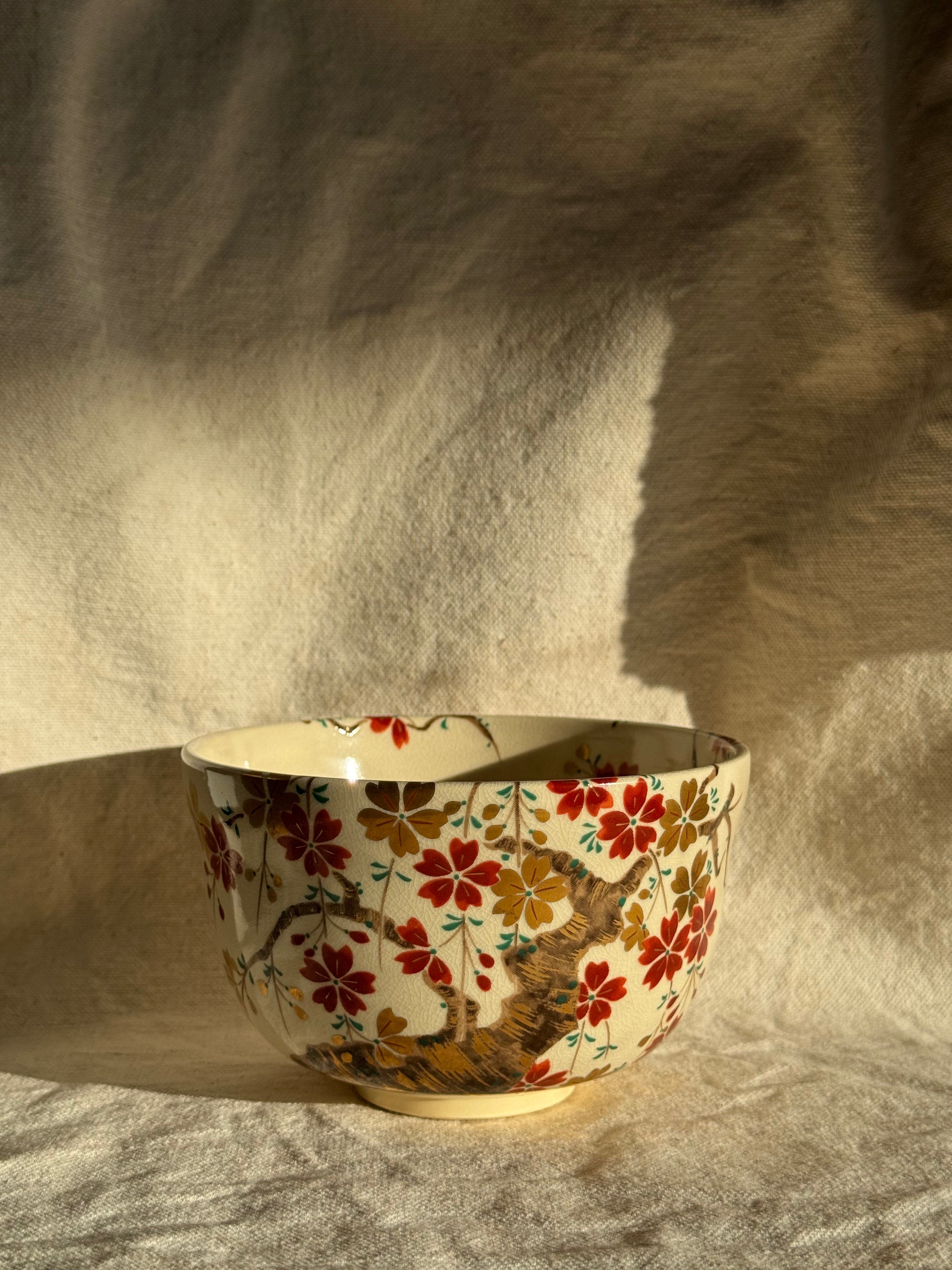 Matcha Tea Bowl Kyo Yaki Edahana