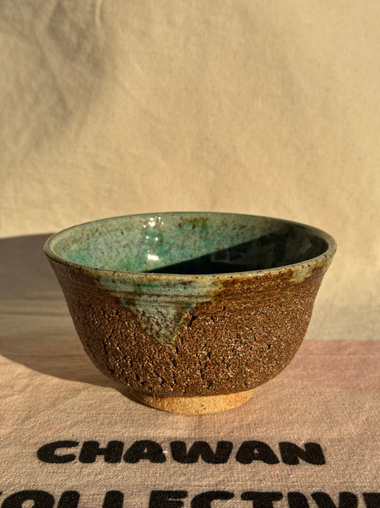 MATCHA BOWL GREEN RED STONE CLAY 🌸