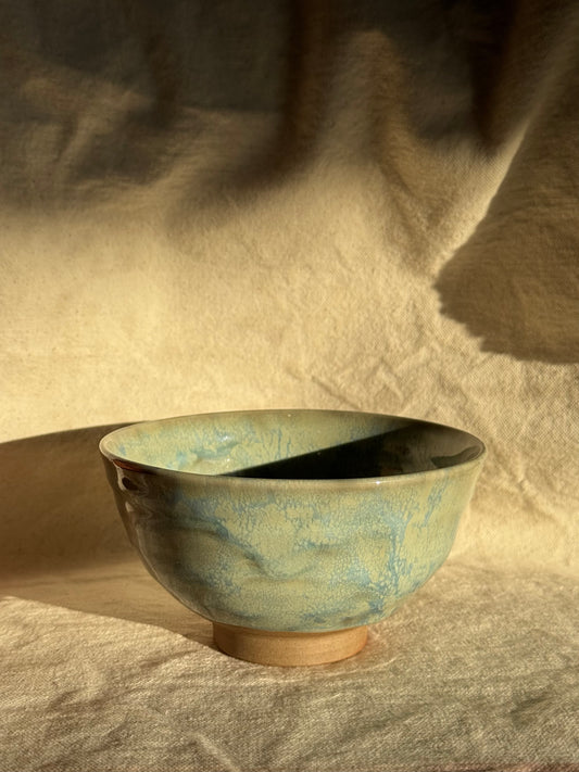 MATCHA BOWL TOBE YAKI BLUE GLAZE 🌸