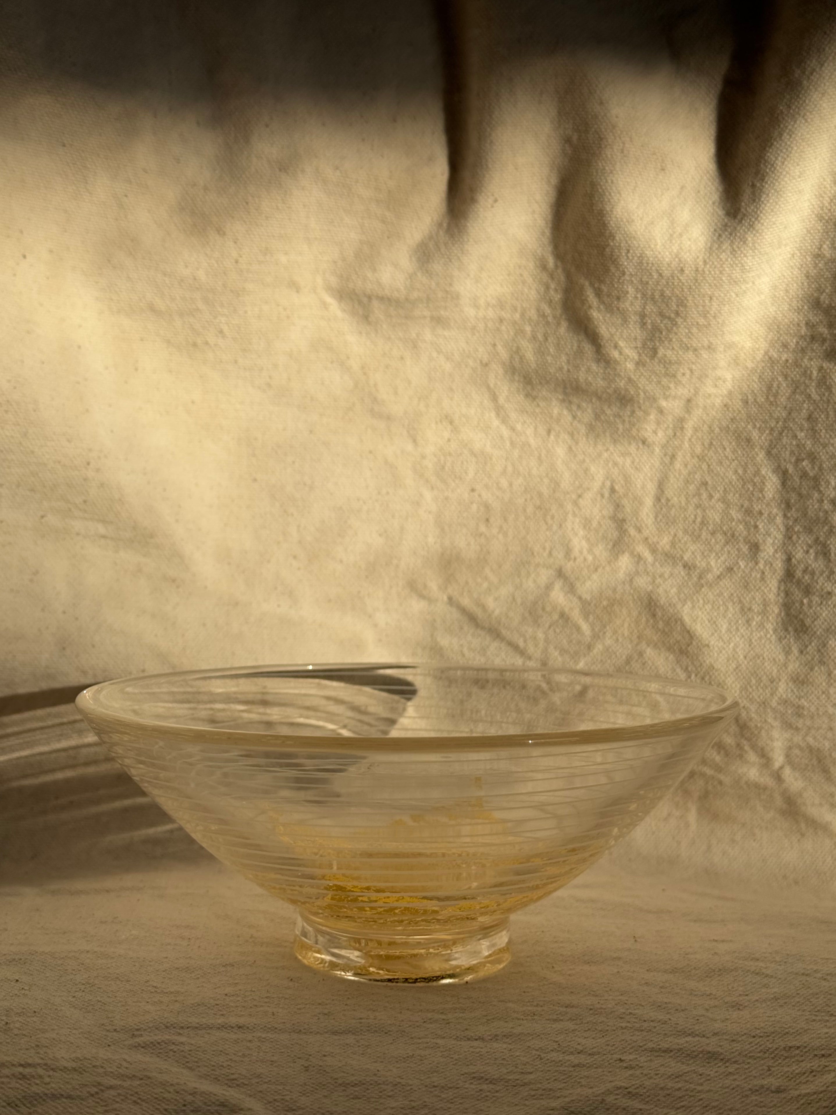 MATCHA BOWL SUMMER GLASS GOLD GLAZE