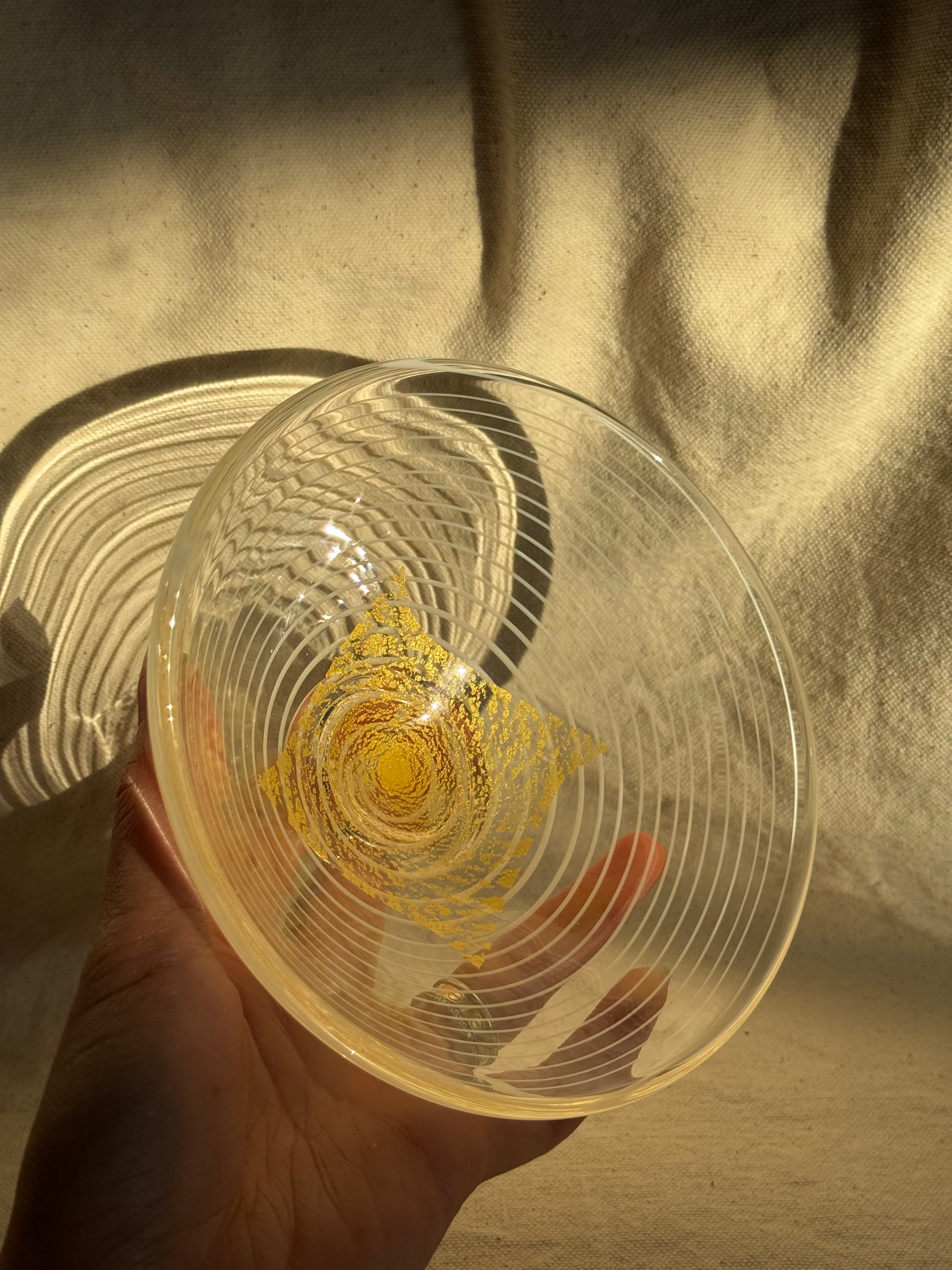 MATCHA BOWL SUMMER GLASS GOLD GLAZE - Thumbnail 4