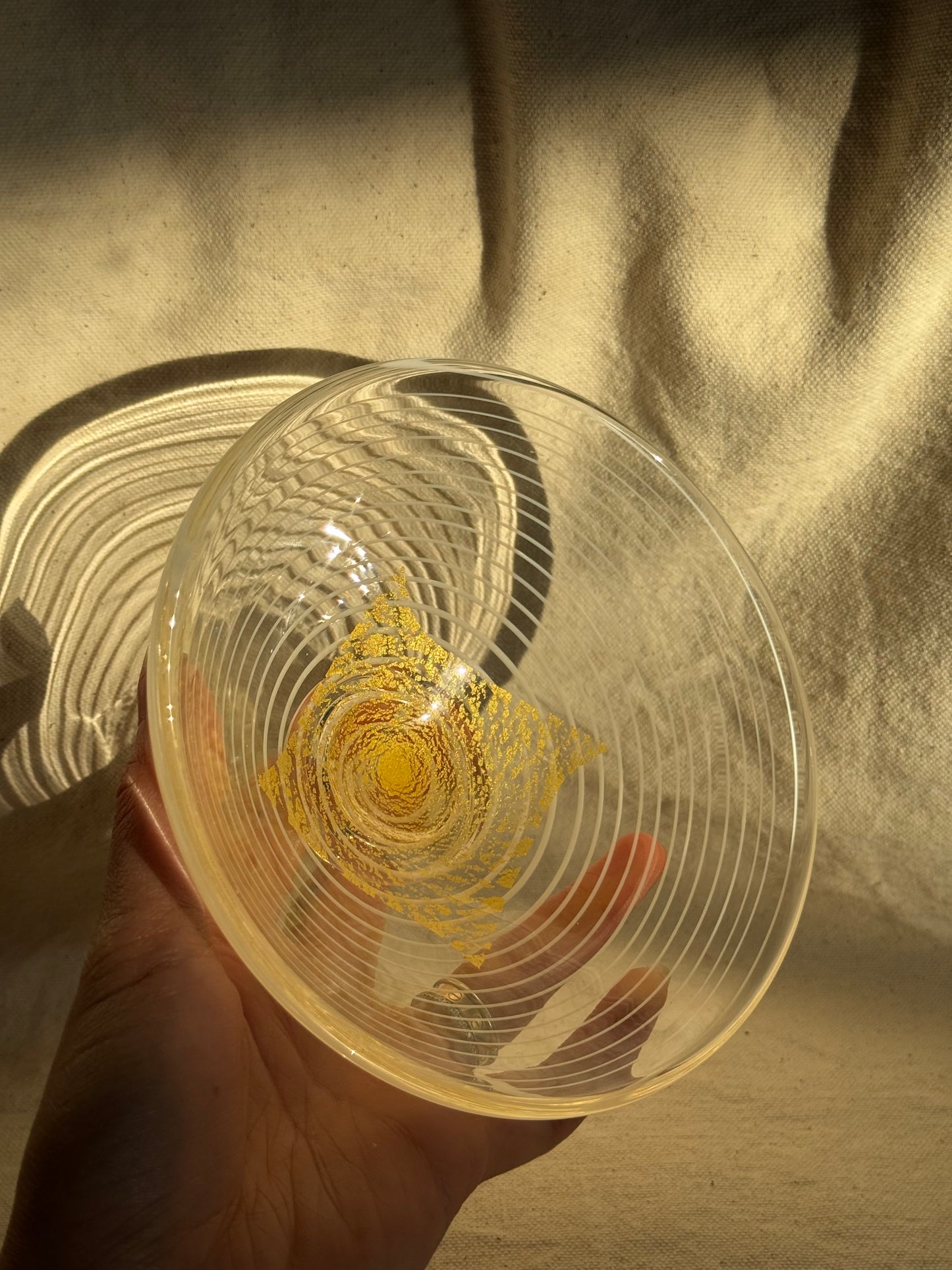 MATCHA BOWL SUMMER GLASS GOLD GLAZE 🌸