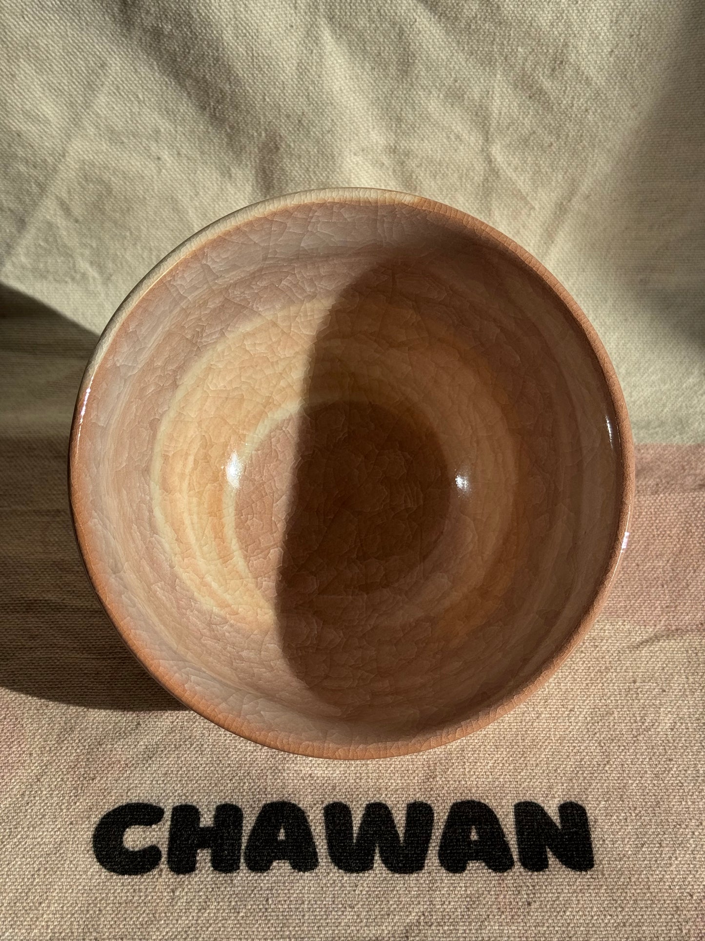 TEA BOWL PINK CELADON GLAZE 🌸