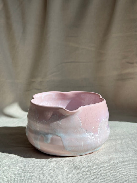 MATCHA BOWL IRREGULAR MATTE PINK KATAKUCHI 🌸