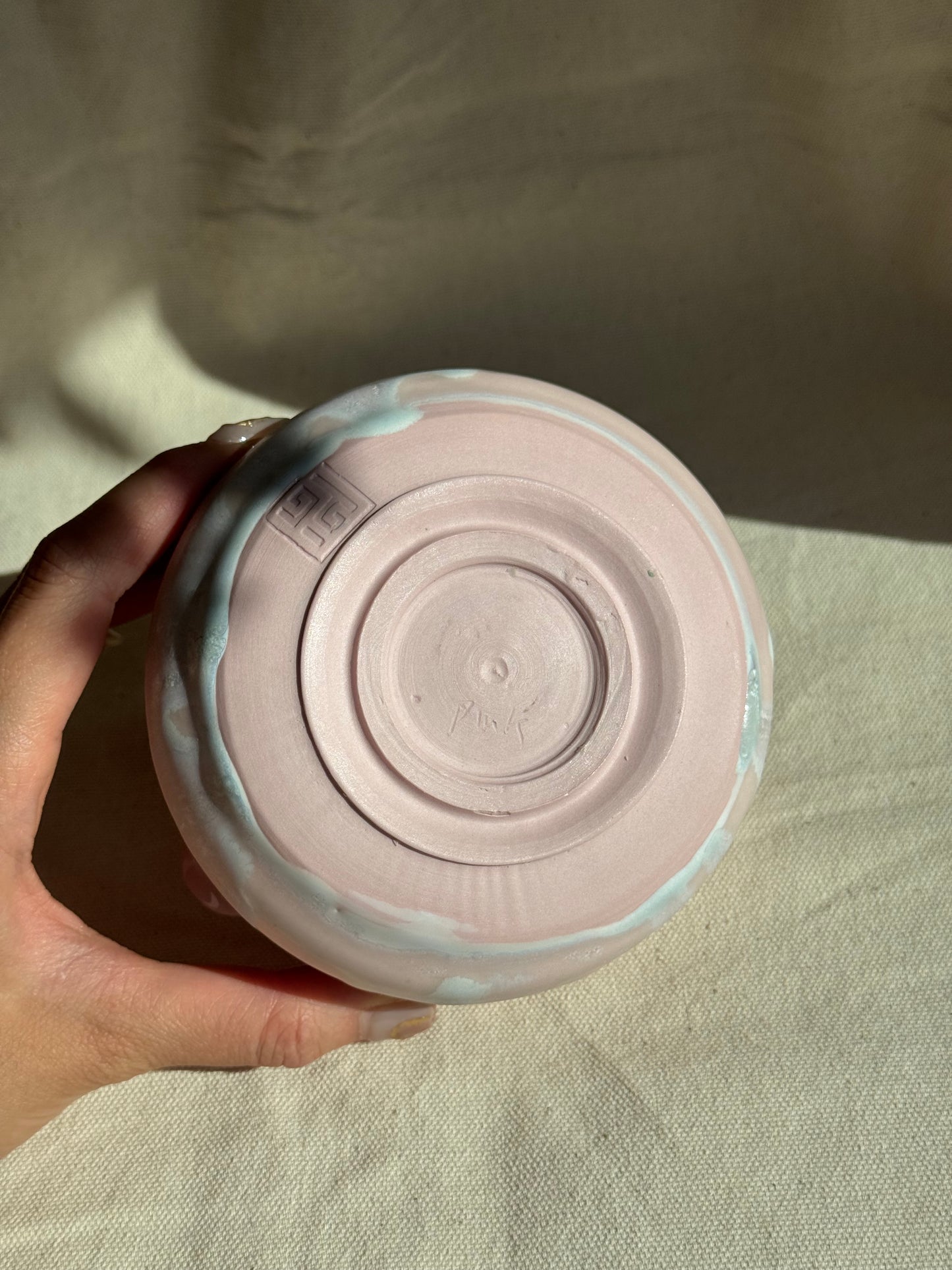 MATCHA BOWL IRREGULAR MATTE PINK KATAKUCHI 🌸