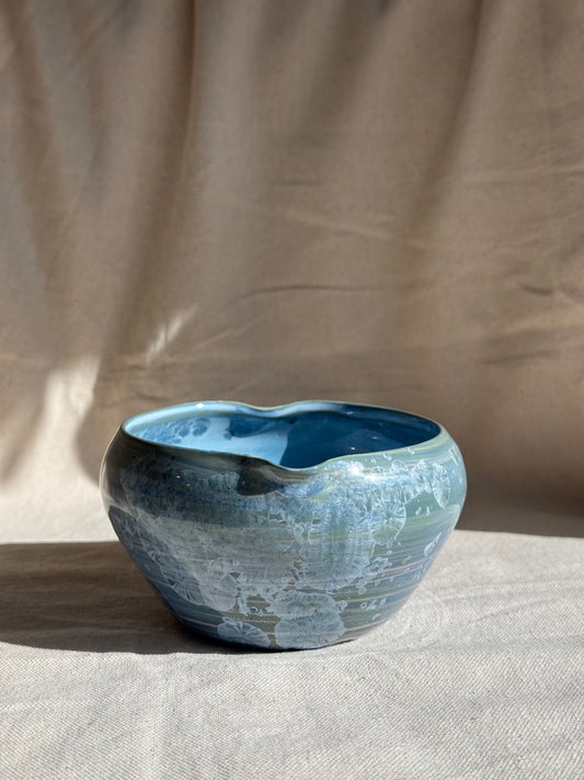 MATCHA BOWL 2 TONE BLUE GREEN MARBLE LOVE KATAKUCHI 🌸