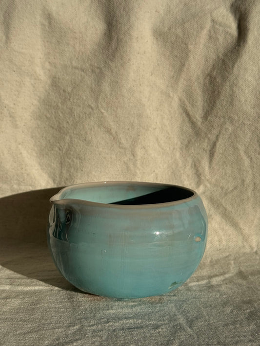 MATCHA BOWL CELADON BLUE GLAZE KATAKUCHI 🌸