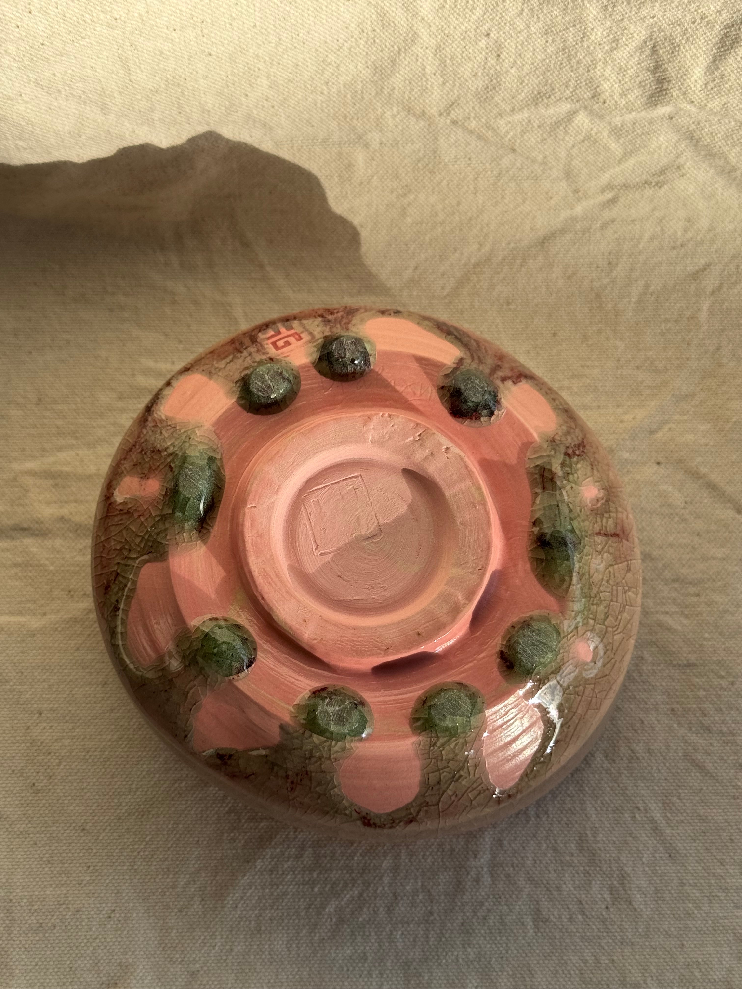 MATCHA BOWL PINK VENOM GLAZE - Thumbnail 5