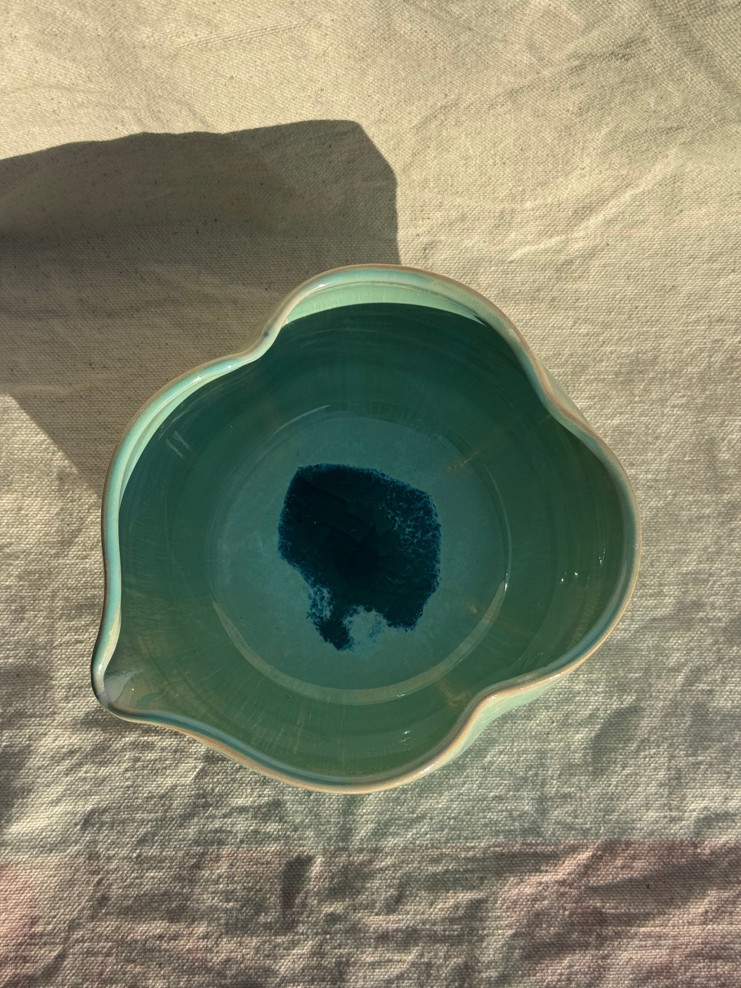 MATCHA BOWL GREEN GLAZE KATAKUCHI 🌸