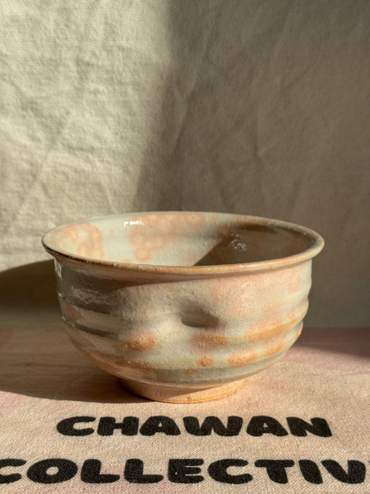 MATCHA BOWL HAGI YAKI BLOOMING PEACHY GLAZE 🌸