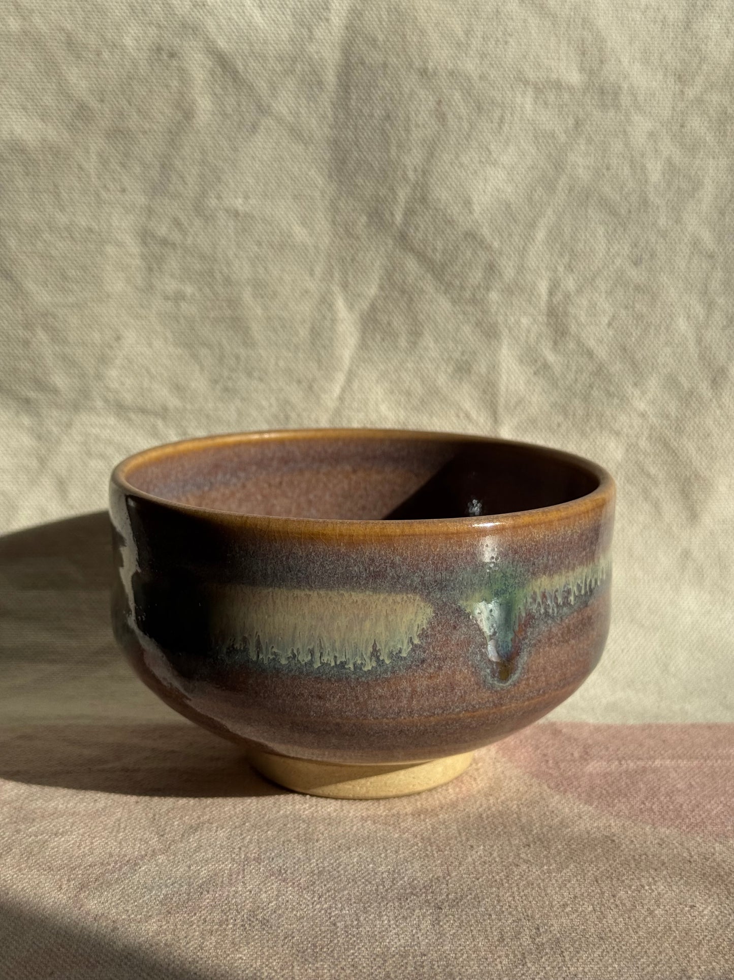 MATCHA TEA BOWL KYO YAKI PURPLE OMBRE 🌸