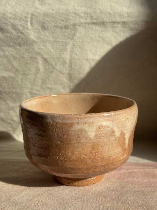 TEA BOWL BEIGIE BROWN OMBRE GLAZE 🌸