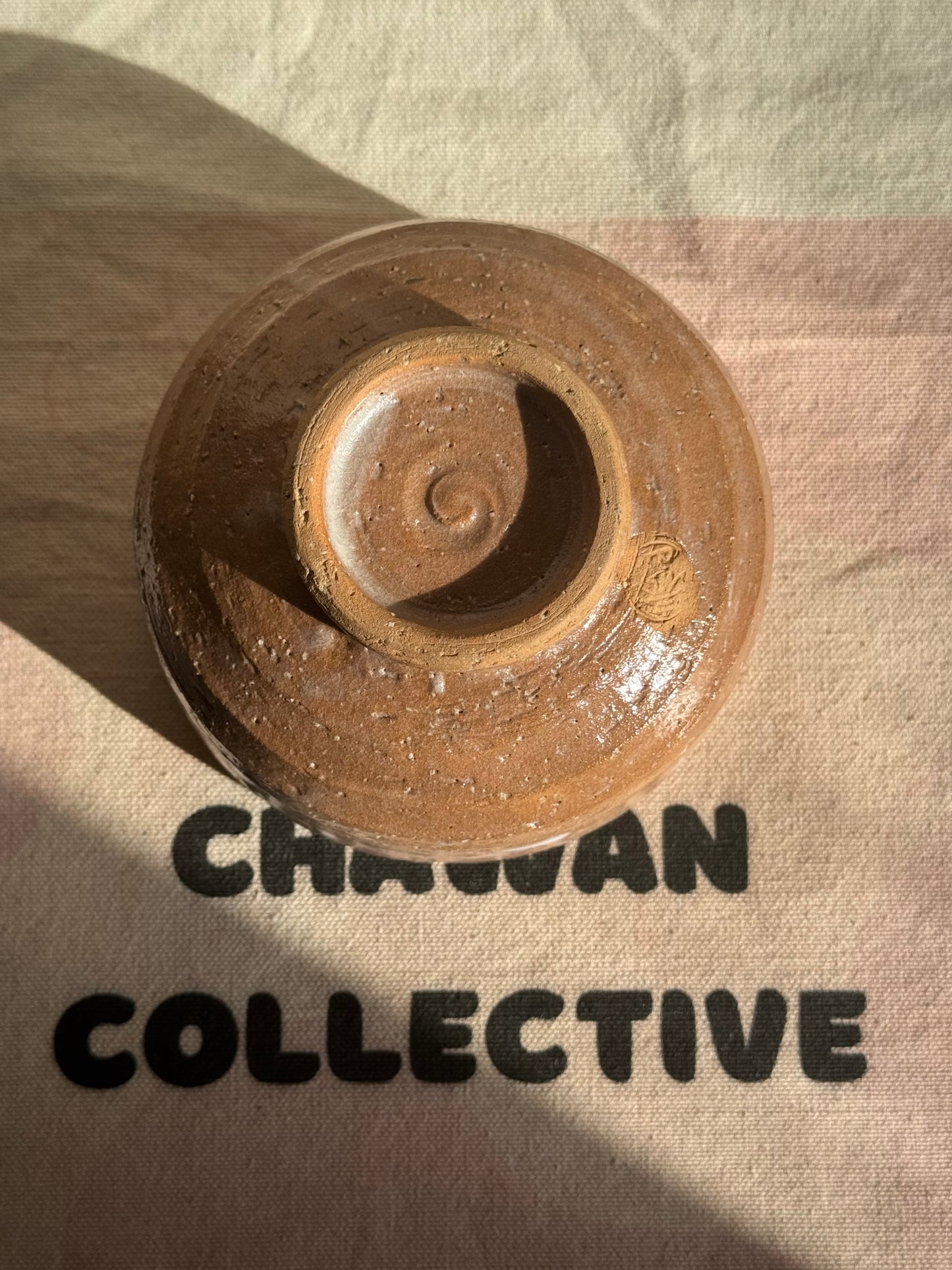 TEA BOWL BEIGIE BROWN OMBRE GLAZE 🌸