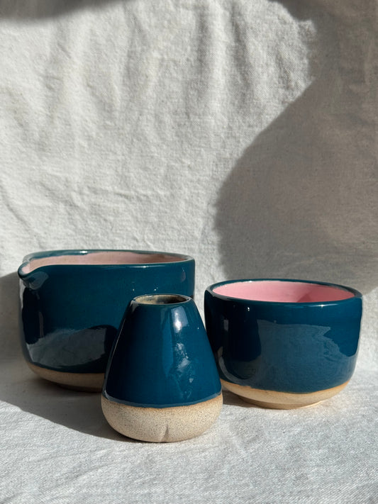 MATCH BOWL HALF GLAZED SET 🌸