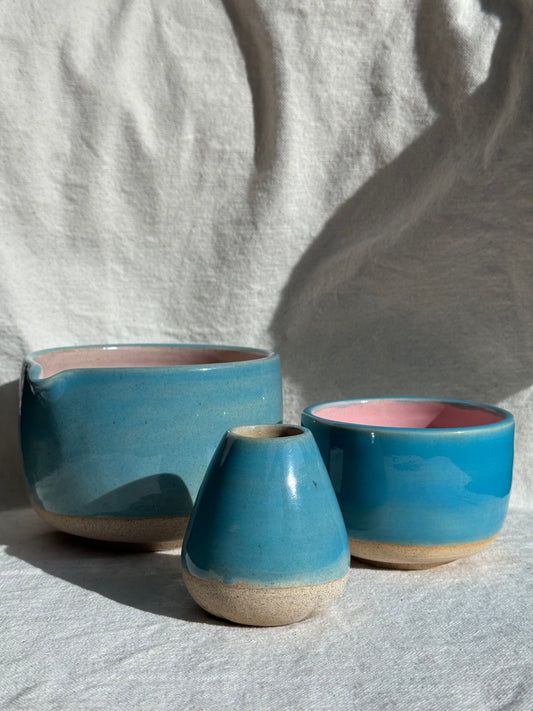 MATCH BOWL HALF GLAZED SET 🌸
