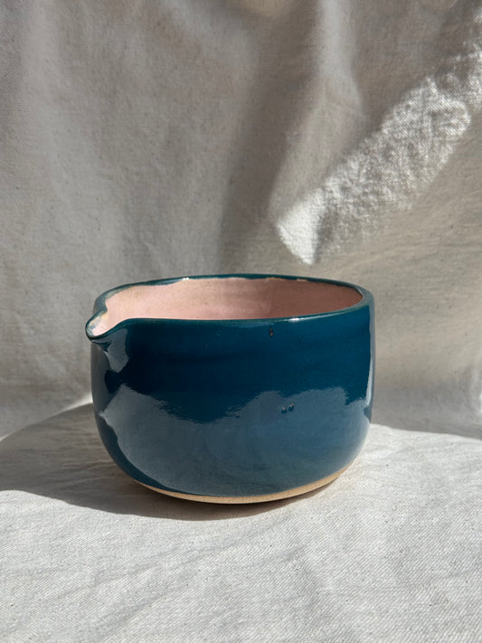 MATCH BOWL HALF GLAZED KATAKUCHI (2) 🌸