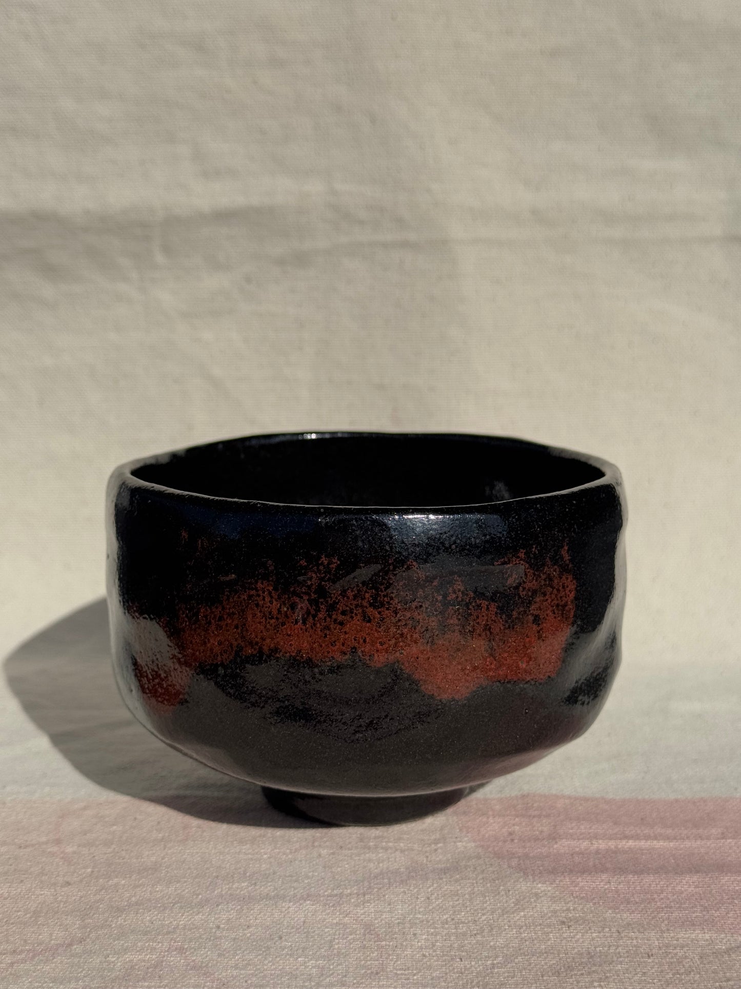 TEA BOWL KURO RAKU 🌸