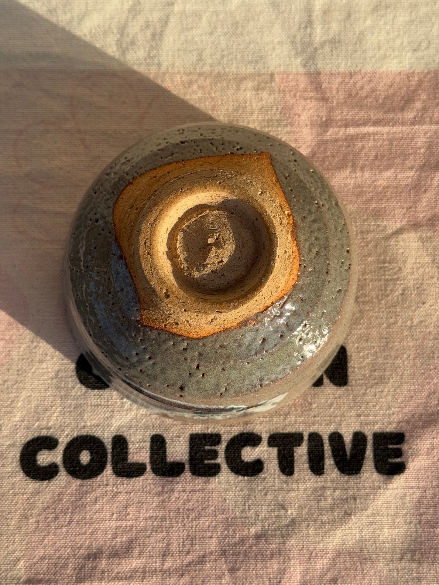 TEA BOWL GREY BLUE GLAZE 🌸