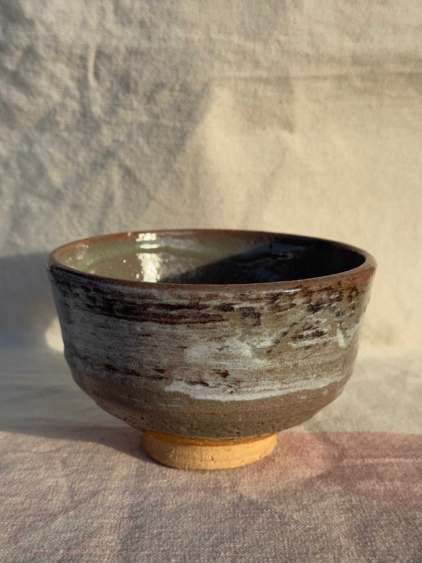 TEA BOWL GREY BLUE GLAZE 🌸