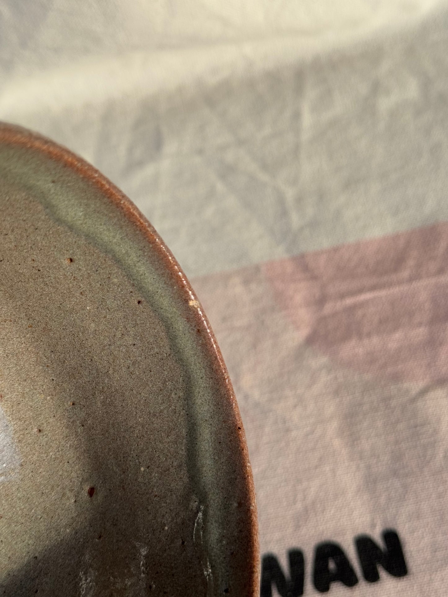 TEA BOWL GREY BLUE GLAZE 🌸