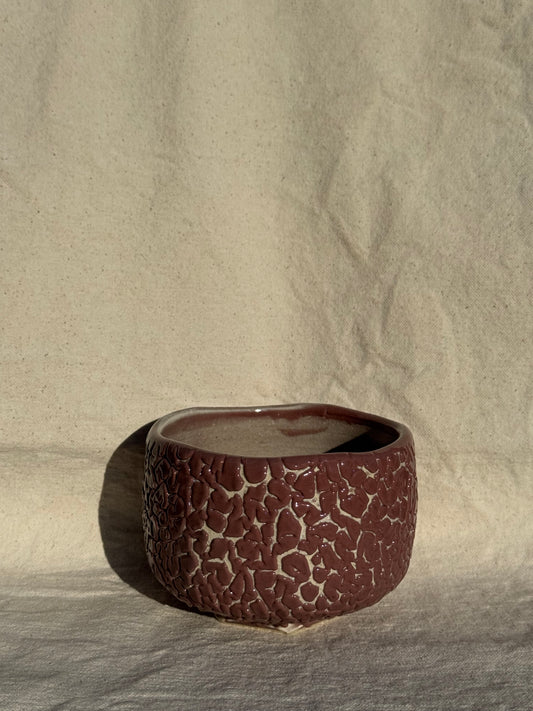 MATCHA BOWL ONI HAGI MAROON GLAZE 🌸